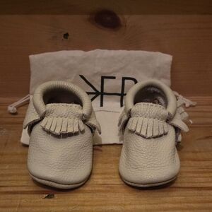 Freshly Picked Cream Moccasins for Kids